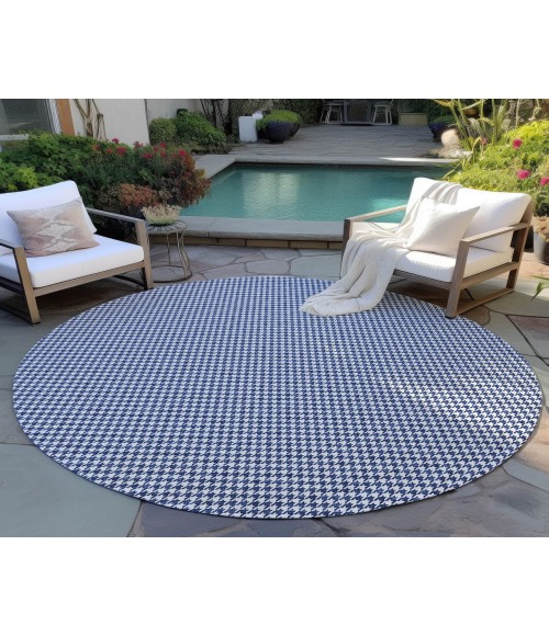 Dalyn Indoor/Outdoor Hinton HN1 Navy Washable 10' x 10' Rug