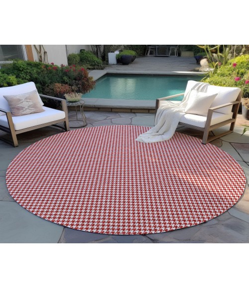 Dalyn Indoor/Outdoor Hinton HN1 Red Washable 6' x 6' Rug