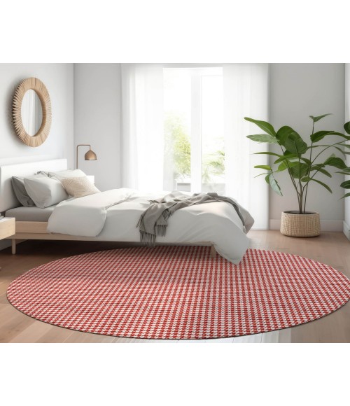 Dalyn Indoor/Outdoor Hinton HN1 Red Washable 6' x 6' Rug