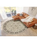 Dalyn Luxury Washable Hatay HY1 Beige 8' x 8' Round Rug