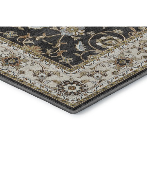 Dalyn Luxury Washable Hatay HY1 Black 3' x 5' Rug