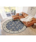 Dalyn Luxury Washable Hatay HY1 Navy 8' x 8' Round Rug
