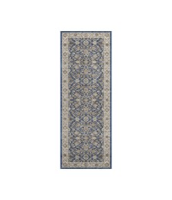 Dalyn Luxury Washable Hatay HY1 Navy 2'3" x 7'6" Runner Rug