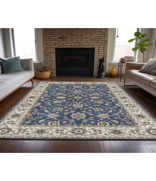 Dalyn Luxury Washable Hatay HY1 Navy 8' x 10' Rug