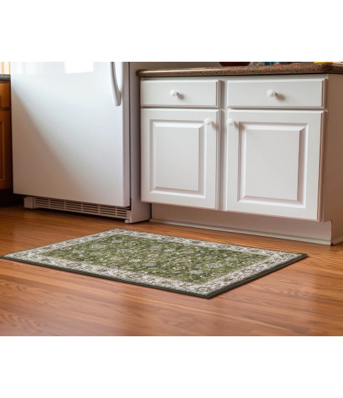 Dalyn Luxury Washable Hatay HY1 Olive 1'8" x 2'6" Rug