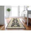 Dalyn Luxury Washable Hatay HY2 Black 2'3" x 7'6" Runner Rug