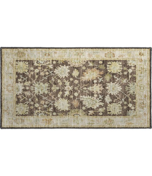 Dalyn Luxury Washable Hatay HY2 Chocolate 1'8" x 2'6" Rug