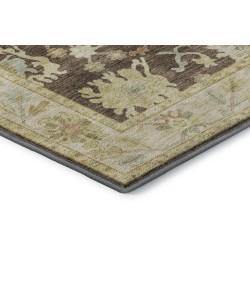 Dalyn Luxury Washable Hatay HY2 Chocolate 8' x 8' Round Rug