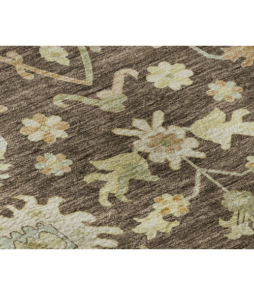Dalyn Luxury Washable Hatay HY2 Chocolate 8' x 8' Round Rug