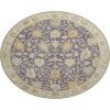 Dalyn Luxury Washable Hatay HY2 Eggplant 8' x 8' Round Rug