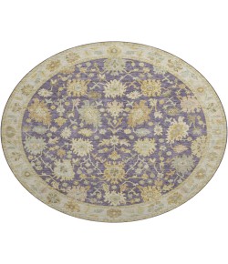 Dalyn Luxury Washable Hatay HY2 Eggplant 8' x 8' Round Rug