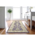 Dalyn Luxury Washable Hatay HY2 Eggplant 2'3" x 7'6" Runner Rug
