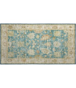 Dalyn Luxury Washable Hatay HY2 Teal 1'8" x 2'6" Rug