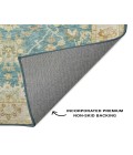 Dalyn Luxury Washable Hatay HY2 Teal 2'6" x 3'10" Rug