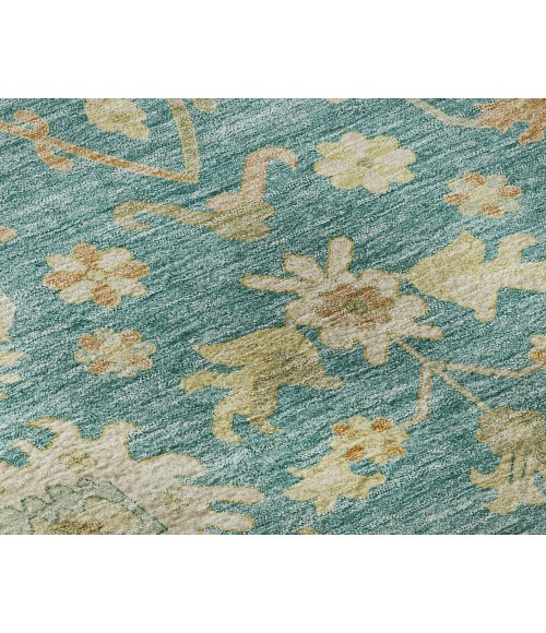 Dalyn Luxury Washable Hatay HY2 Teal 2'6" x 3'10" Rug
