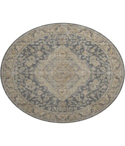 Dalyn Luxury Washable Hatay HY3 Charcoal 8' x 8' Round Rug
