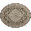 Dalyn Luxury Washable Hatay HY3 Chocolate 8' x 8' Round Rug