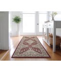 Dalyn Luxury Washable Hatay HY3 Garnet 2'3" x 7'6" Runner Rug