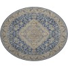 Dalyn Luxury Washable Hatay HY3 Navy 8' x 8' Round Rug
