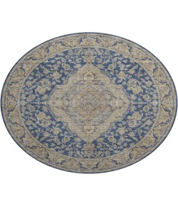 Dalyn Luxury Washable Hatay HY3 Navy 8' x 8' Round Rug