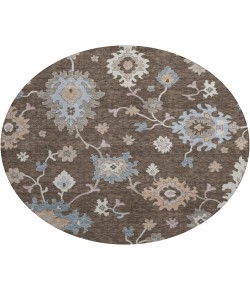 Dalyn Luxury Washable Hatay HY4 Chocolate 8' x 8' Round Rug