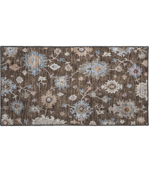 Dalyn Luxury Washable Hatay HY4 Chocolate 1'8" x 2'6" Rug