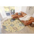 Dalyn Luxury Washable Hatay HY4 Gold 8' x 8' Round Rug