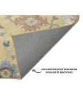 Dalyn Luxury Washable Hatay HY4 Gold 2'3" x 7'6" Runner Rug