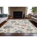 Dalyn Luxury Washable Hatay HY4 Ivory 3' x 5' Rug
