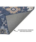 Dalyn Luxury Washable Hatay HY4 Navy 2'3" x 7'6" Runner Rug