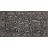 Dalyn Luxury Washable Hatay HY5 Black 1'8" x 2'6" Rug