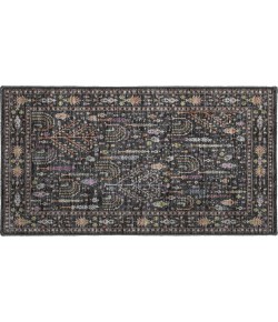 Dalyn Luxury Washable Hatay HY5 Black 1'8" x 2'6" Rug