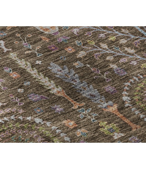 Dalyn Luxury Washable Hatay HY5 Brown 3' x 5' Rug