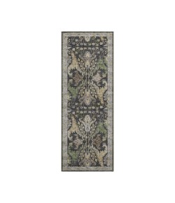 Dalyn Luxury Washable Hatay HY6 Black 2'3" x 7'6" Runner Rug