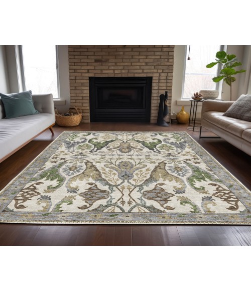 Dalyn Luxury Washable Hatay HY6 Ivory 8' x 10' Rug