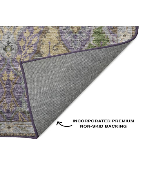 Dalyn Luxury Washable Hatay HY6 Purple 2'6" x 3'10" Rug