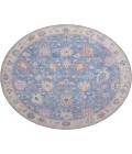 Dalyn Luxury Washable Hatay HY7 Blue 8' x 8' Round Rug