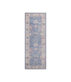 Dalyn Luxury Washable Hatay HY7 Blue 2'3" x 7'6" Runner Rug