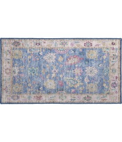 Dalyn Luxury Washable Hatay HY7 Blue 1'8" x 2'6" Rug