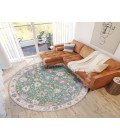 Dalyn Luxury Washable Hatay HY7 Lime 8' x 8' Round Rug