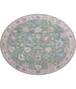 Dalyn Luxury Washable Hatay HY7 Lime 8' x 8' Round Rug