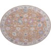 Dalyn Luxury Washable Hatay HY7 Orange 8' x 8' Round Rug