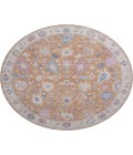 Dalyn Luxury Washable Hatay HY7 Orange 8' x 8' Round Rug