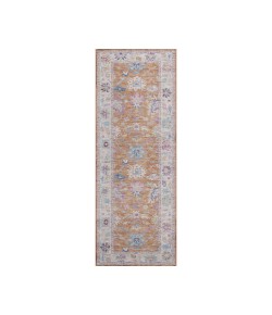 Dalyn Luxury Washable Hatay HY7 Orange 2'3" x 7'6" Runner Rug