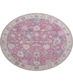 Dalyn Luxury Washable Hatay HY7 Pink 8' x 8' Round Rug