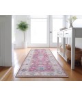 Dalyn Luxury Washable Hatay HY7 Pink 2'3" x 7'6" Runner Rug