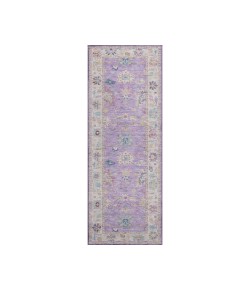 Dalyn Luxury Washable Hatay HY7 Purple 2'3" x 7'6" Runner Rug