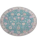 Dalyn Luxury Washable Hatay HY7 Teal 8' x 8' Round Rug