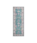 Dalyn Luxury Washable Hatay HY7 Teal 2'3" x 7'6" Runner Rug