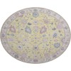 Dalyn Luxury Washable Hatay HY7 Yellow 8' x 8' Round Rug